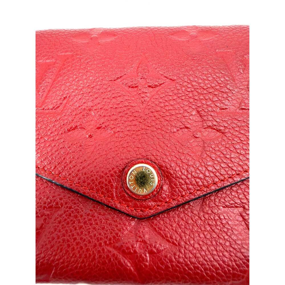 Louis Vuitton Monogram Empreinte Victorine Wallet Red - Picture 2 of 11